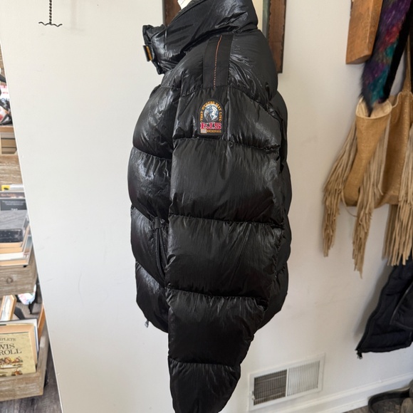Parajumpers Pia Shiny Down Coat S Black $595 - Picture 6 of 7